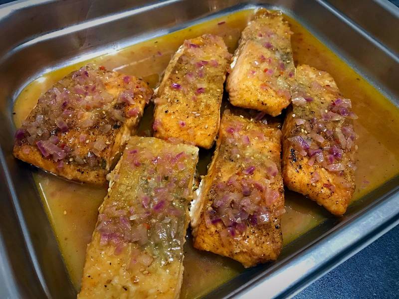 Le pavé de saumon aux épices