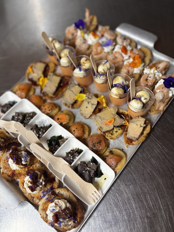 Des bouchées élégantes et variées